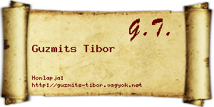Guzmits Tibor névjegykártya